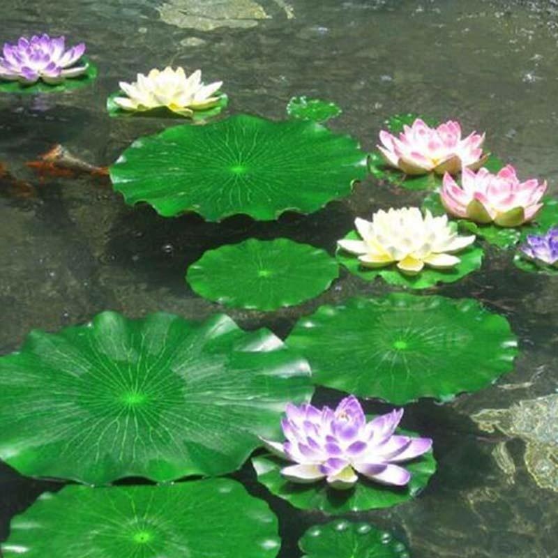 Fish Aquarium Home - Hojas de Loto Artificiales 2026 sin