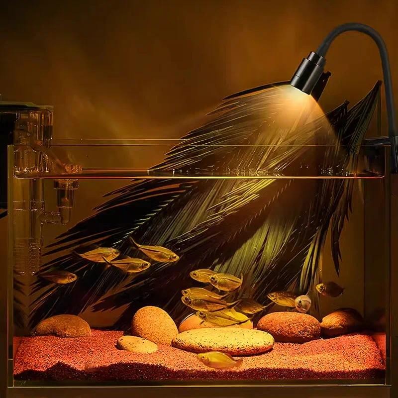 Fish Aquarium Home - Luz USB para acuario, iluminación para