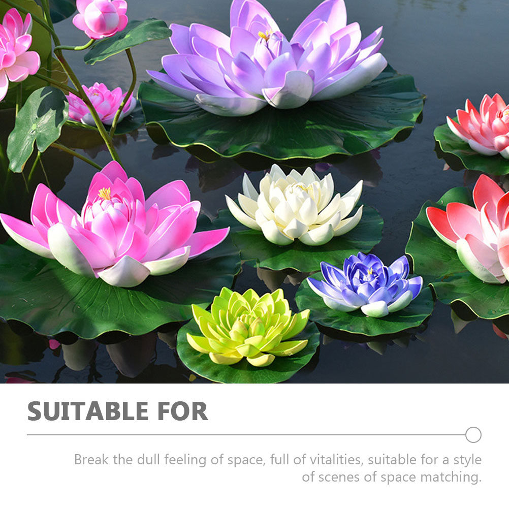 8 piezas de hojas de nenúfar f - Aquarium Decor reseña y precio