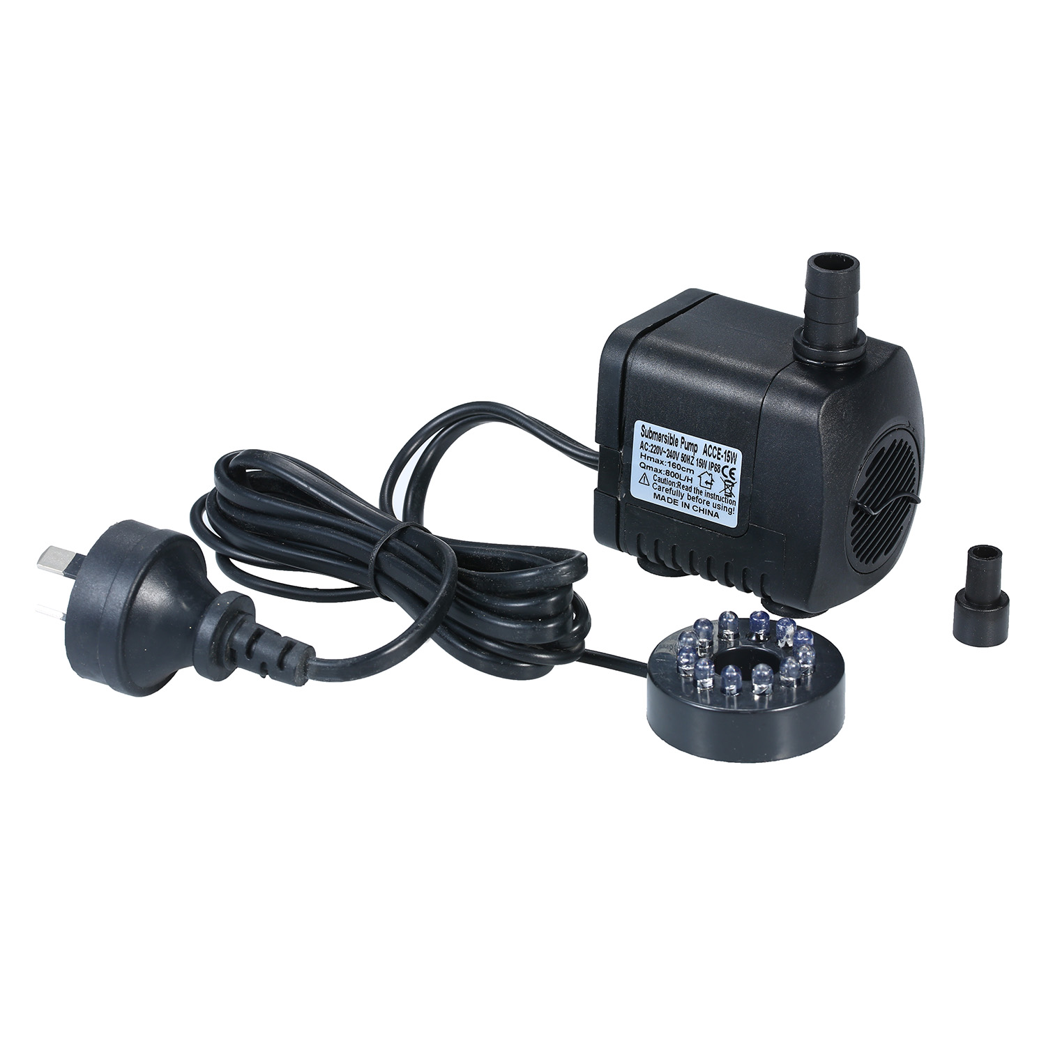 Bomba sumergible con luz LED,  - Aquarium Light reseña y precio