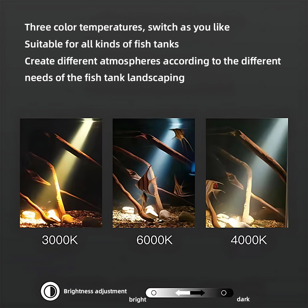 Luz LED de acuario de 3 colore - Aquarium Plants reseña y precio