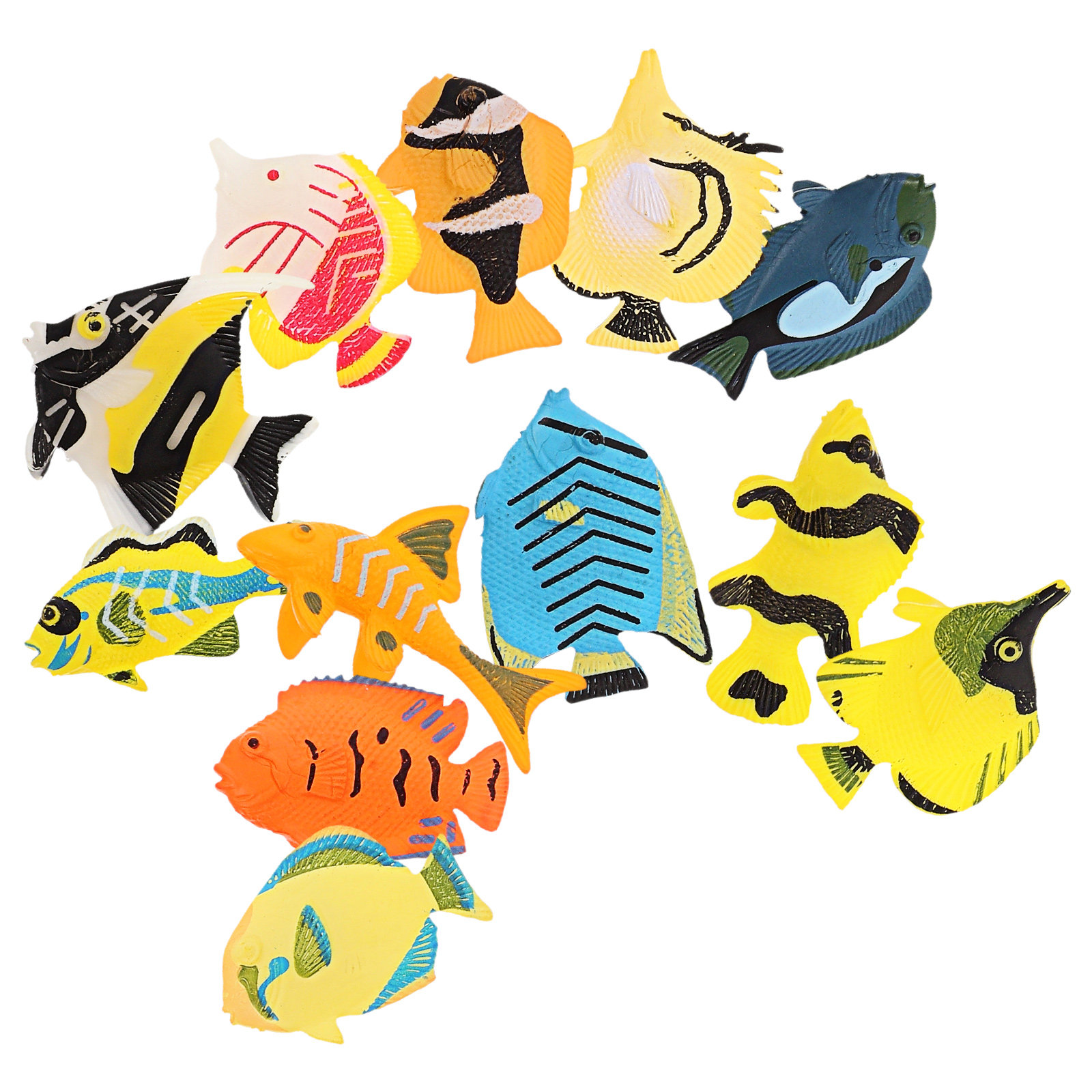 12 piezas de figuras de peces  - Aquarium Decor reseña y precio