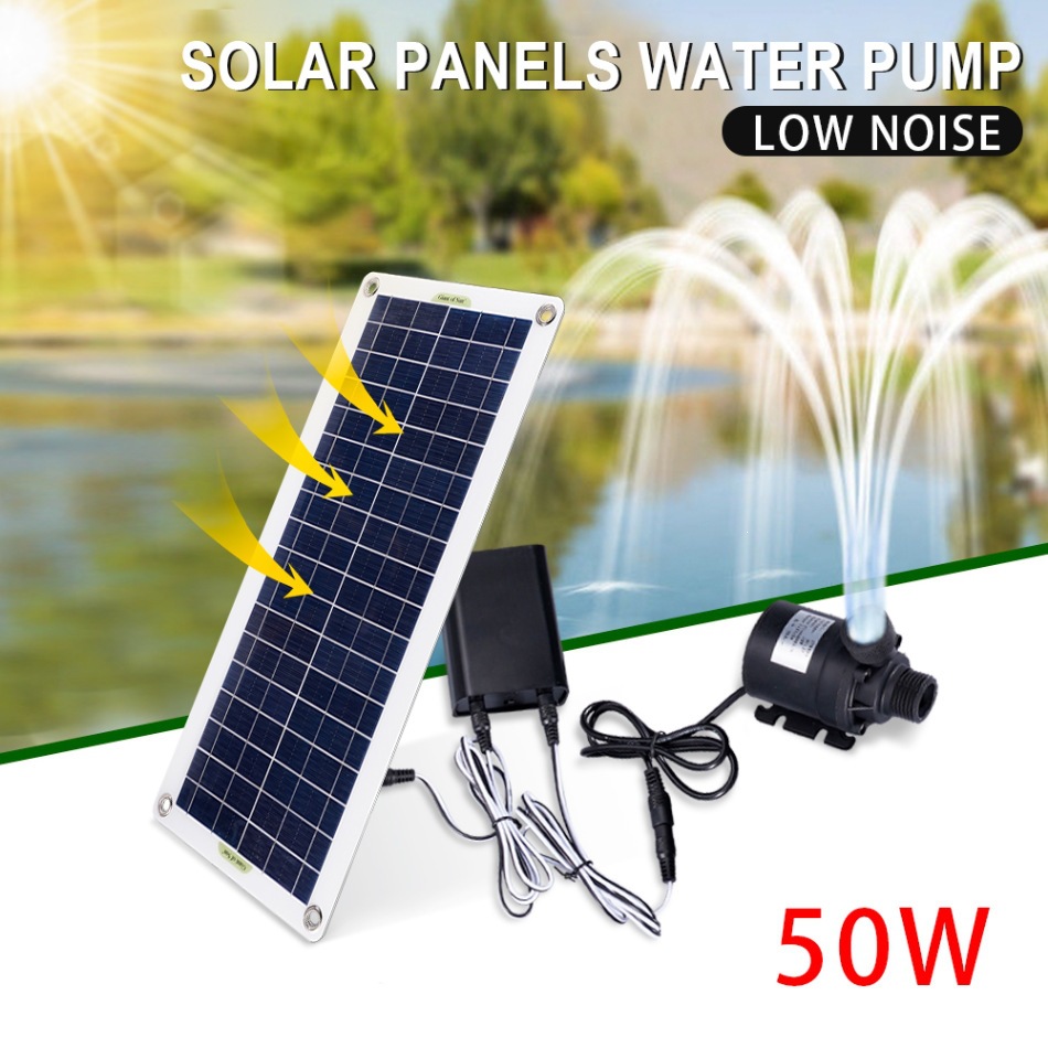 Bomba de Agua Solar de 50W con - Aquarium Pump reseña y precio