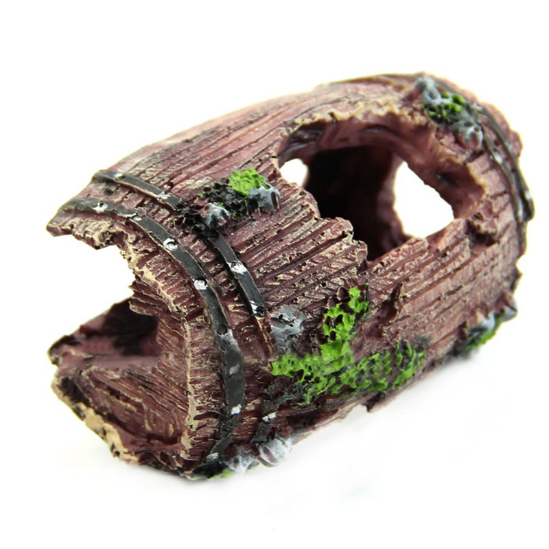 Acuario barril Artificial cuev - Aquarium Decor reseña y precio
