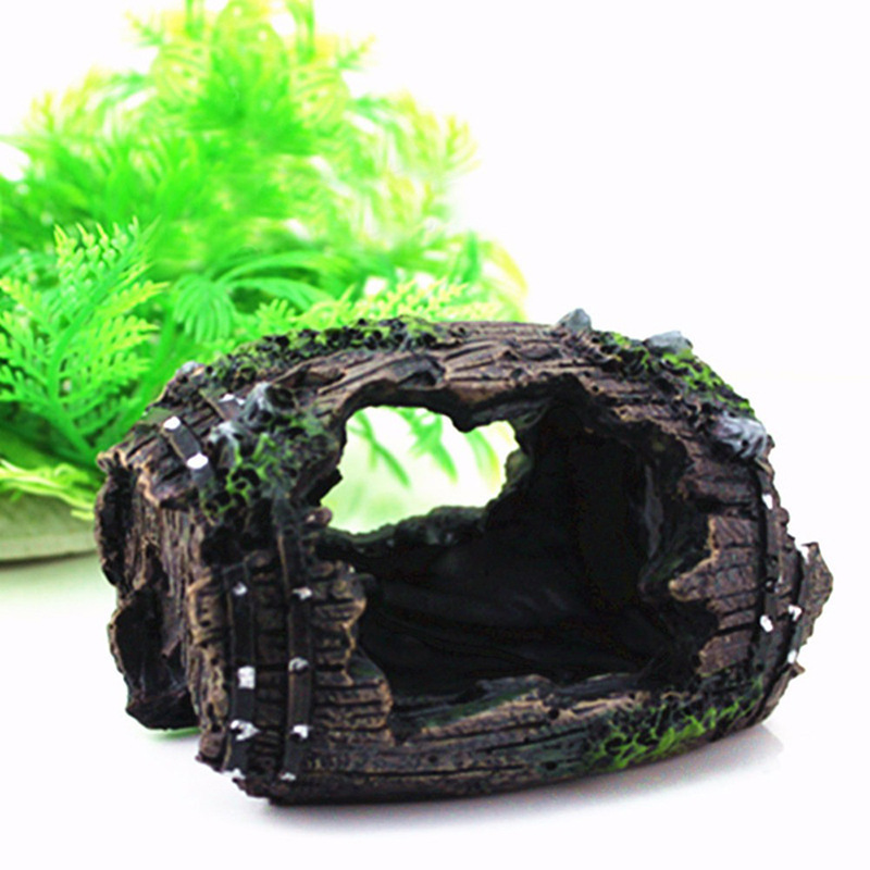 Acuario barril Artificial cuev - Aquarium Decor reseña y precio
